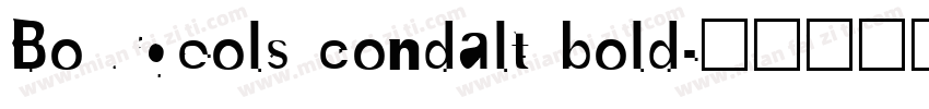 Bourgeols condalt bold字体转换